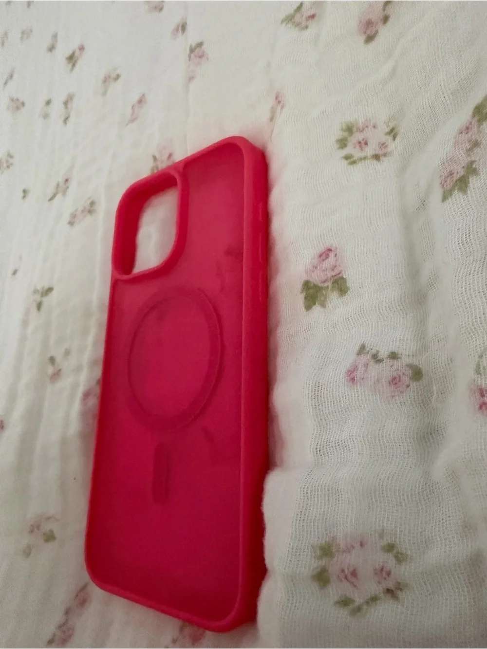 Pink MagSafe-Compatible Silicone Phone Case